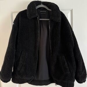 Urban Outfitters black Sherpa jacket